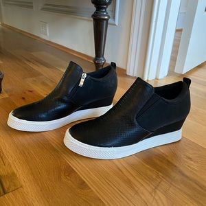 Platform slide on sneakers